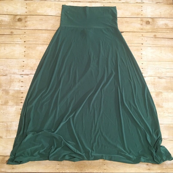 LuLaRoe Dresses & Skirts - Solid green LuLaRoe maxi skirt, medium